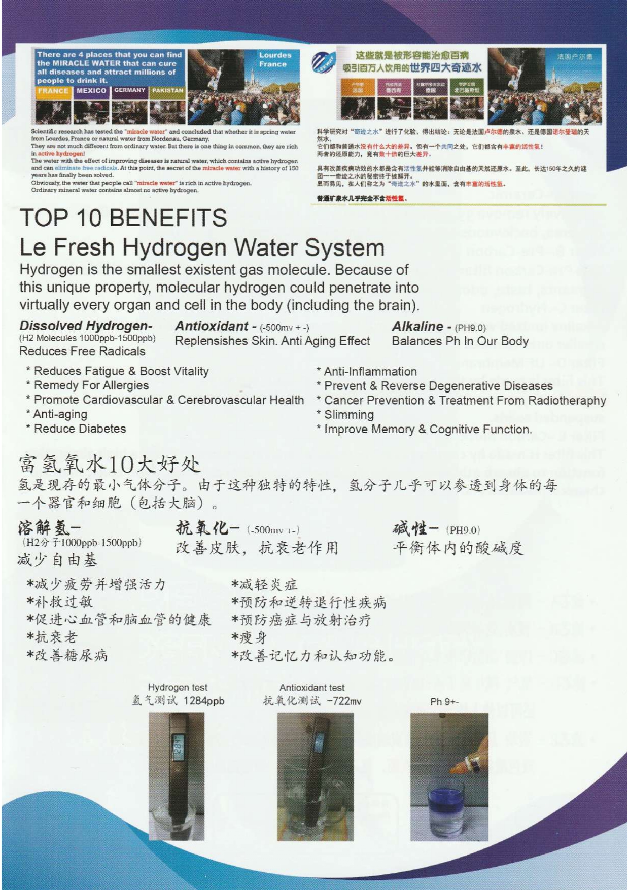 Le Fresh Hydrogen Water System @6 AB0021-408.3tp